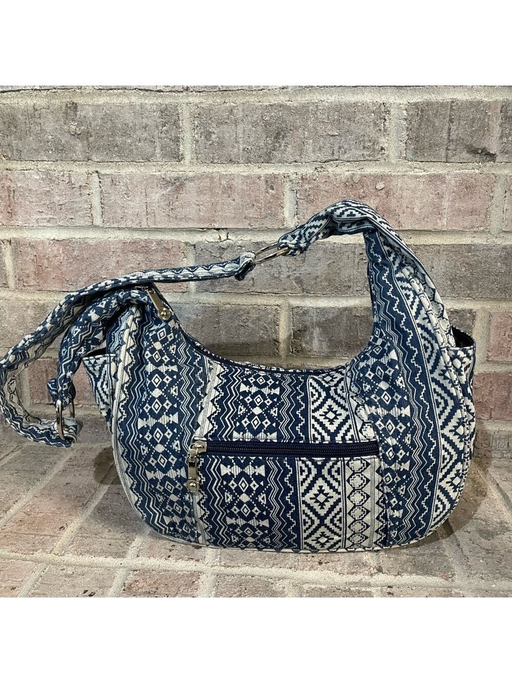 Blue Patterned Women's Bag